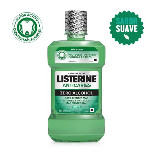 Enjuage Bucal Listerine Anticarie sabor Menta 500ml, , large image number 2