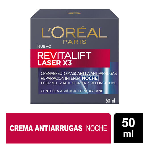 Loreal Crema Revitalift Laser Noche x 50 mL, , large image number 0