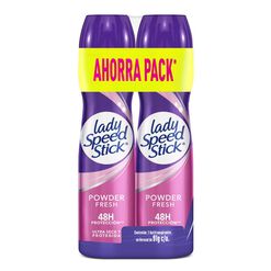 Desodorante en Spray Lady Speed Stick 24/7 Powder Fresh Pack 91g 2u