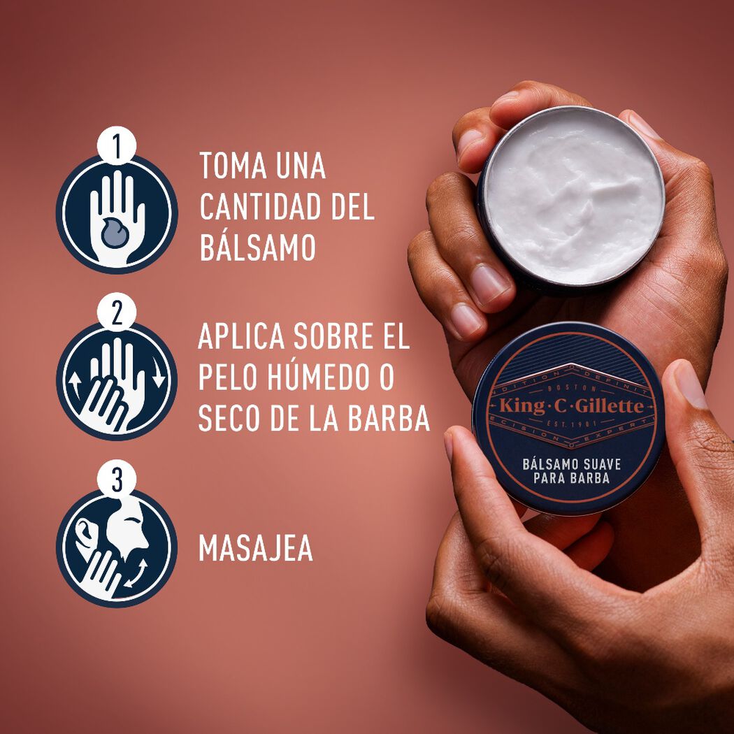 Bálsamo Gillette Barba King C 75 mL, , large image number 3