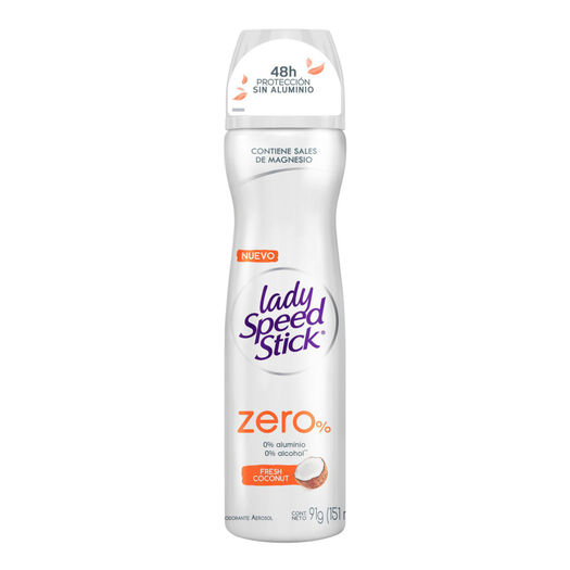 Desodorante En Spray Lady Speed Stick Zero% Coconut 91 G, , large image number 1