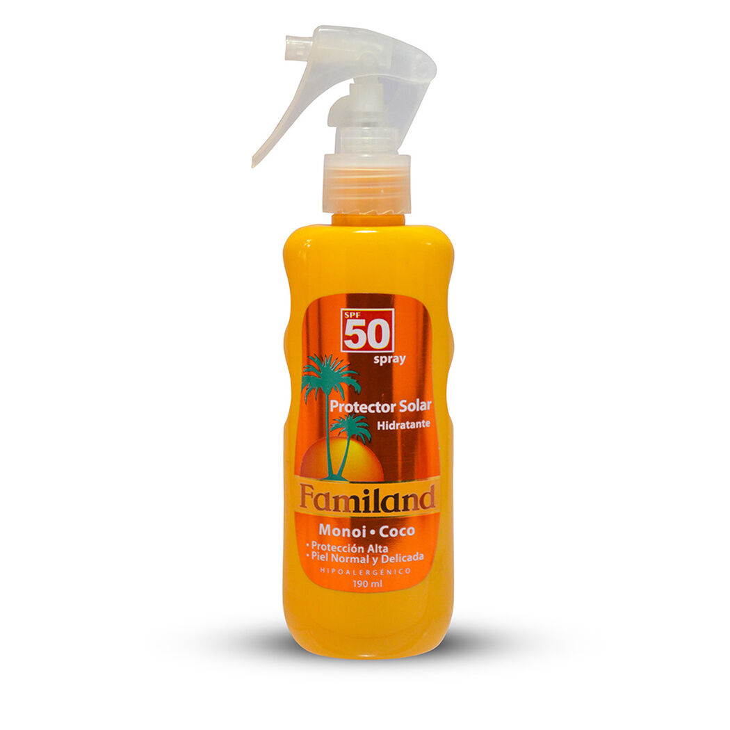 Protector Solar Familand Monoi Coco SPF 50 190 ml, , large image number 0