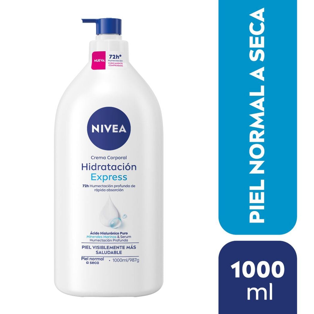 Crema Corporal Nivea Hidrataci&oacute;n Express 1000 ml, , large image number 0