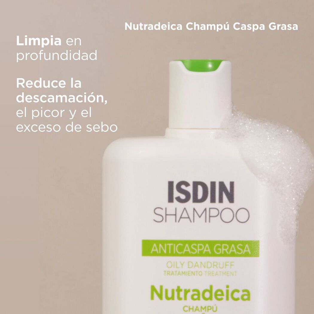 Shampoo Isdin Nutradeica Anticaspa Grasa 200 mL, , large image number 1