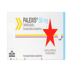 Palexis 50Mg. Caja 10 Comprimidos Recubiertos