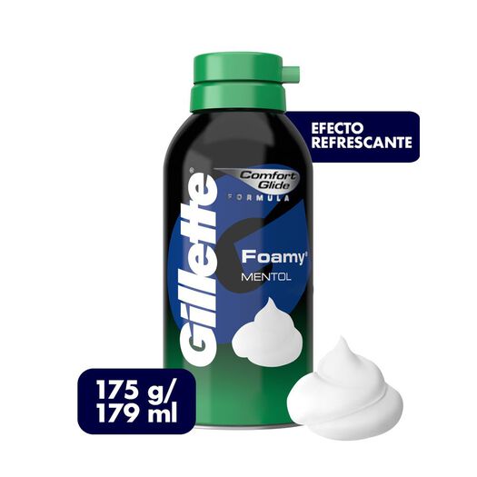 Espuma De Afeitar Gillette Foamy Mentol Refrescante, 179 Ml, , large image number 0