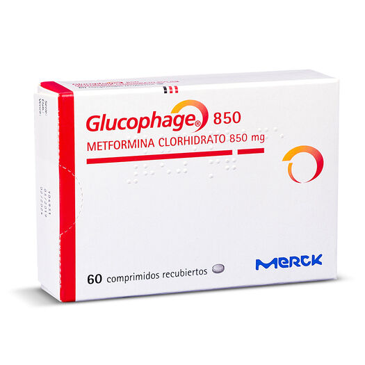 Glucophage 850 mg x 60 Comprimidos Recubiertos, , large image number 0