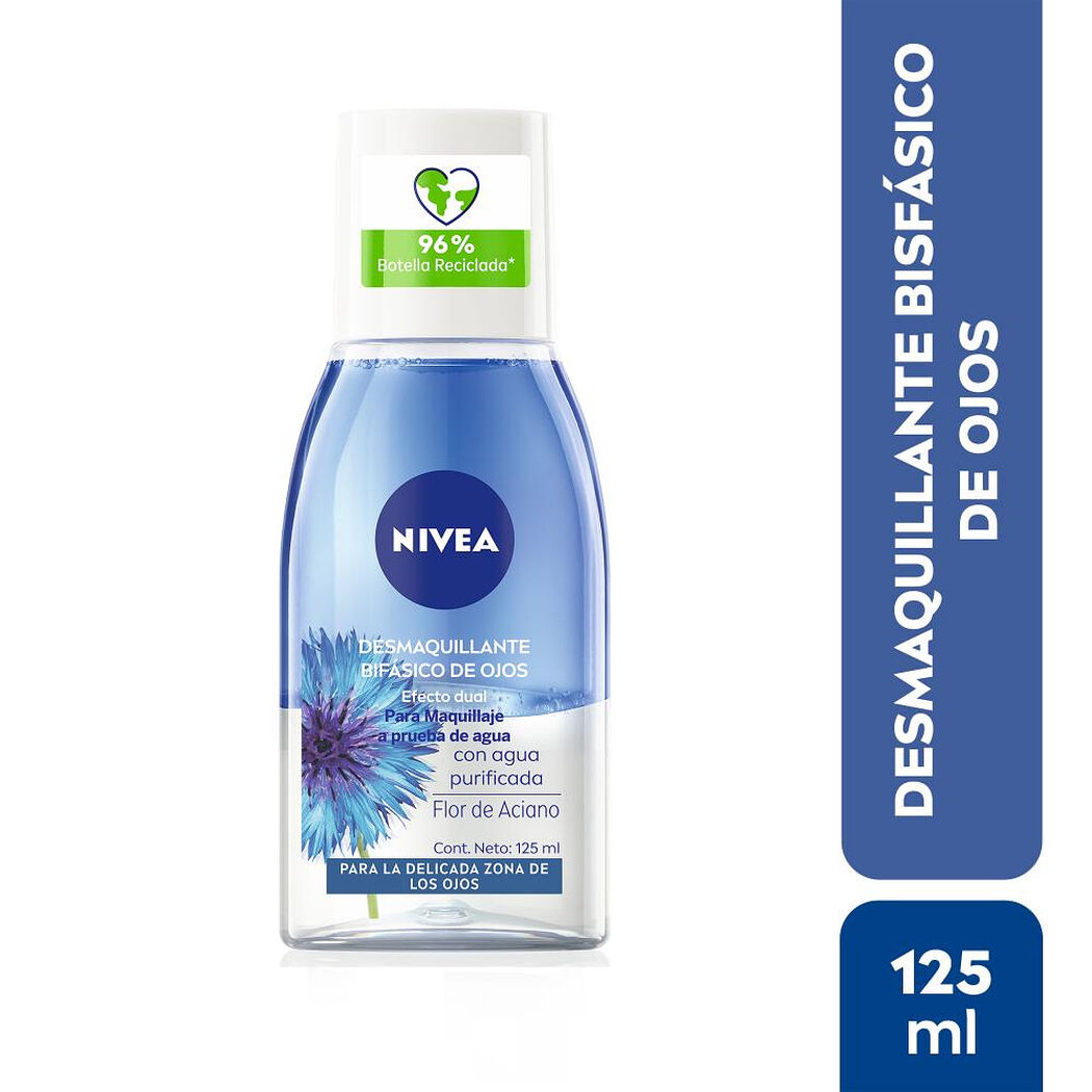Desmaquillante Facial de Ojos Bif&aacute;sico Nivea 125 ml, , large image number 0