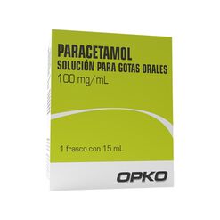Paracetamol 100 mg/mL x 15 mL Solución para Gotas Orales,  Paracetamol 100 mg/mL x 15 mL Solución para Gotas Orales