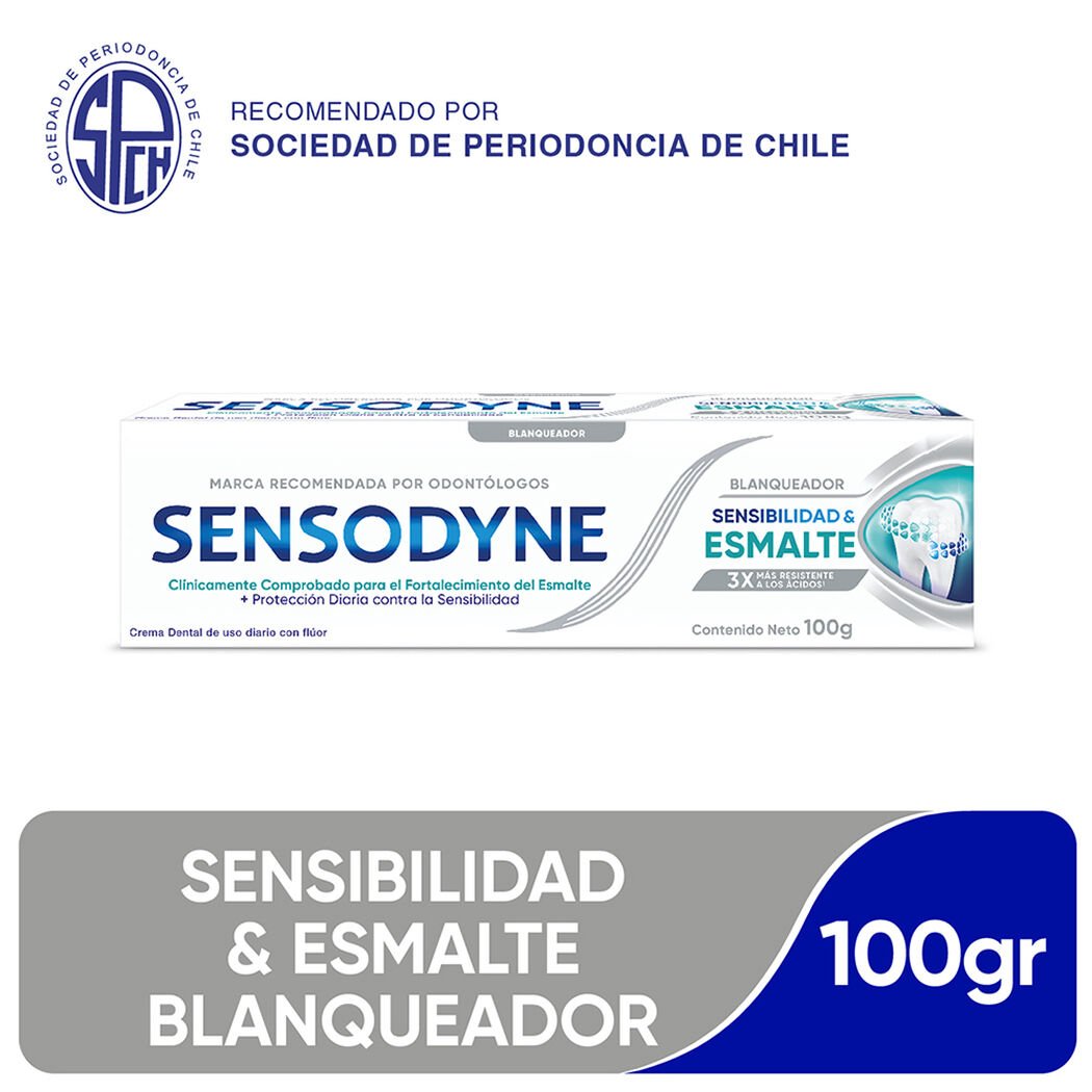 Pasta Dental Sensodyne Sensibilidad y Esmalte Blanqueador 100gr, , large image number 0
