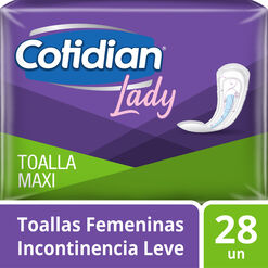 Toalla Cotidian Incontinencia Maxi Lady 28 un