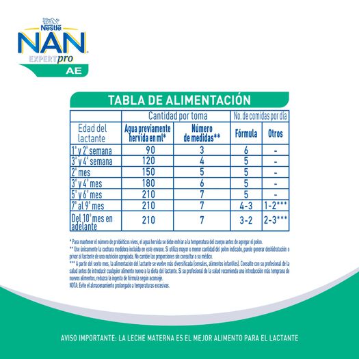 Fórmula Infantil Nan AE 800 g, , large image number 2