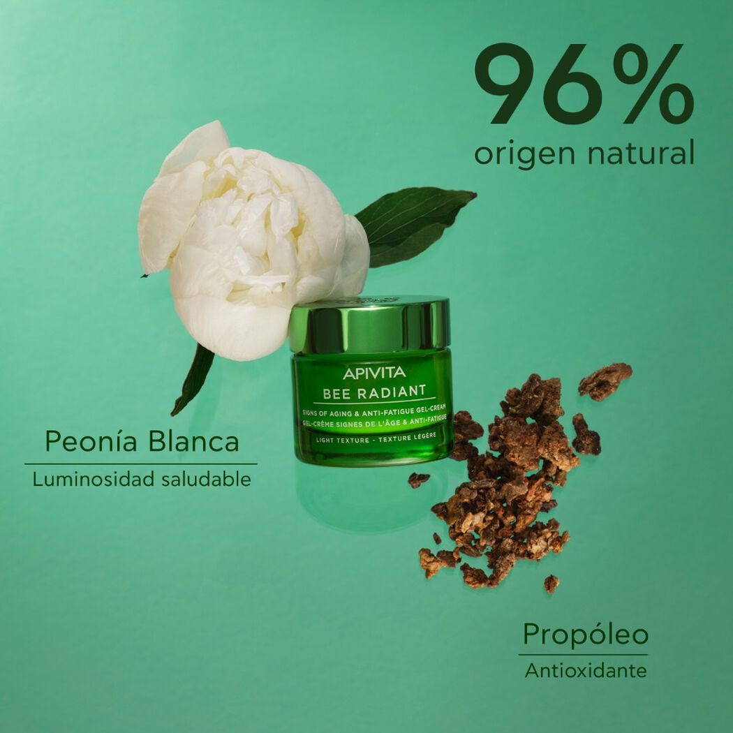 Gel-crema Signos de la Edad & Anti-fatiga - Textura Ligera 50ml Bee Radiant Apivita, , large image number 2
