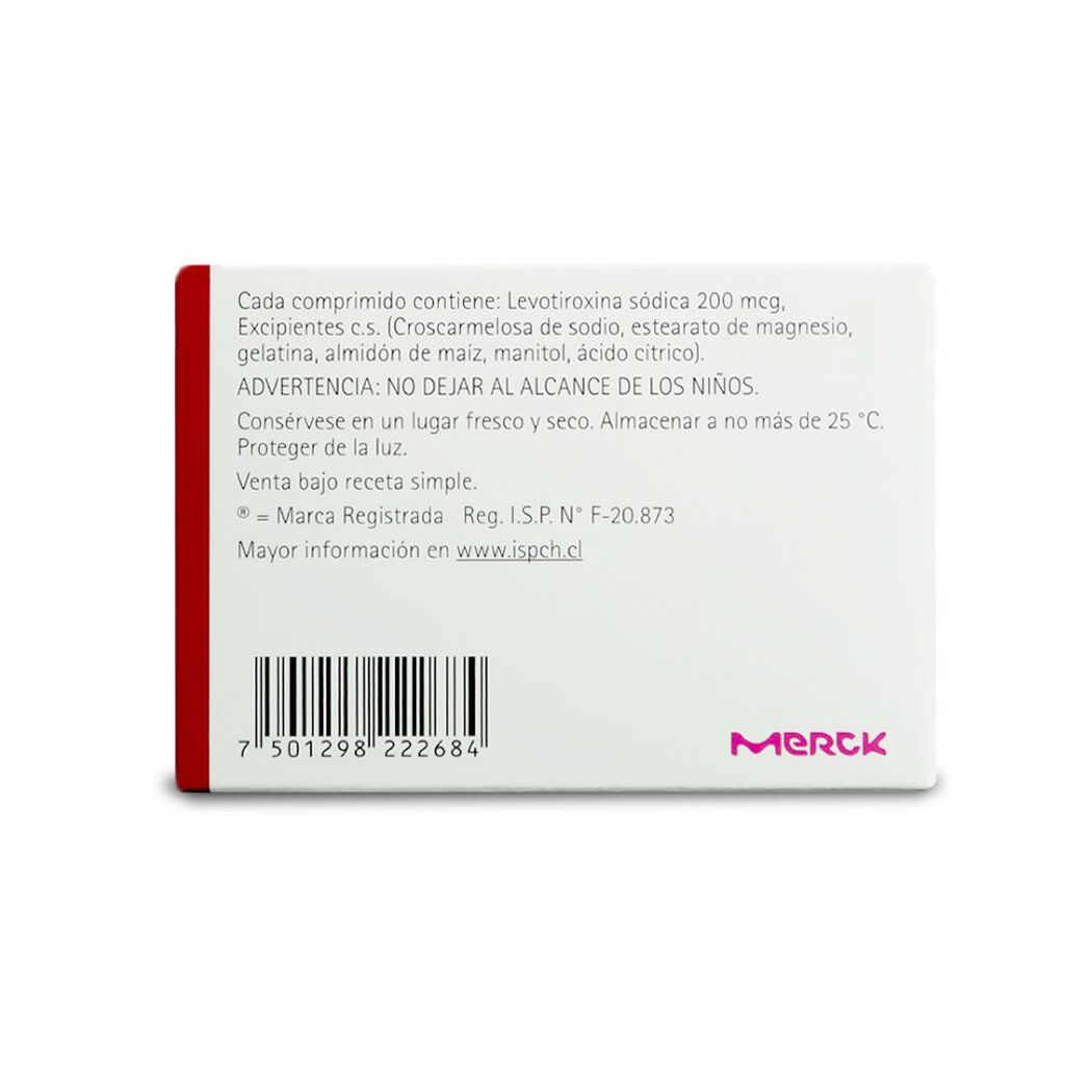Eutirox 200 mcg x 50 Comprimidos, , large image number 1