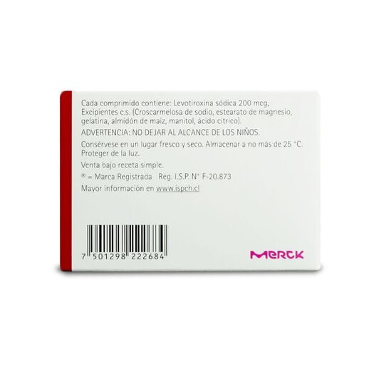 Eutirox 200 mcg x 50 Comprimidos, , large image number 1