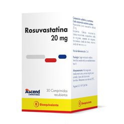 Rosuvastatina 20 mg x 30 Comprimidos Recubiertos ASCEND