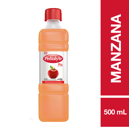 Pedialyte 60 Manzana x 500 mL Solución Oral, , large image number 0
