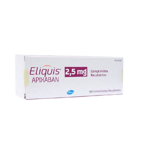 Eliquis 2.5 mg x 60 Comprimidos Recubiertos, , large image number 0