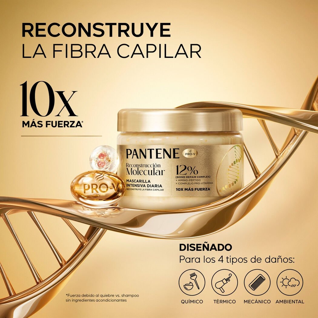 Mascarilla Intensiva Pantene Reconstrucci&oacute;n Molecular 300 ml, , large image number 2