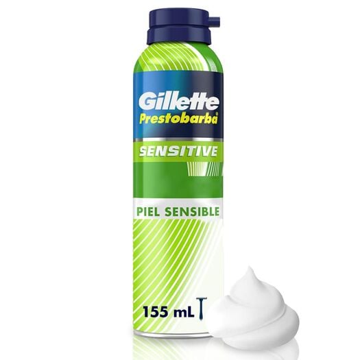 Espuma de Afeitar Gillete Prestobarba Sensitive 150 mL, , large image number 0