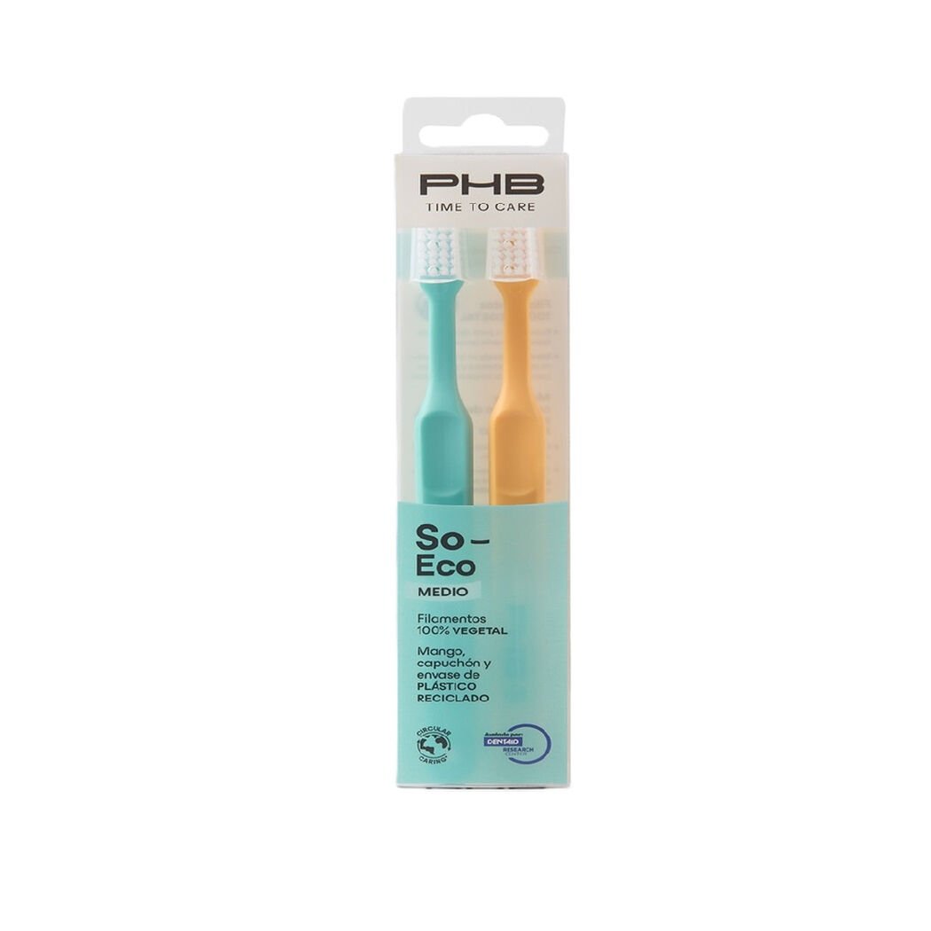 Pack x2 Cepillos de dientes PHB Time to CARE SO Eco Medio, , large image number 0