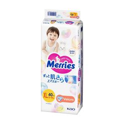 Pañales Merries Velcro Super Jumbo XL 40 un
