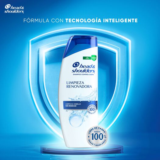 Shampoo Head & Shoulders Limpieza Renovadora 375 mL 2 un, , large image number 1