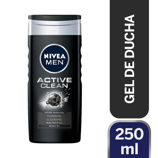 GEL DE DUCHA NIVEA ACTIVE CLEAN 250ML DEEP, , large image number 0