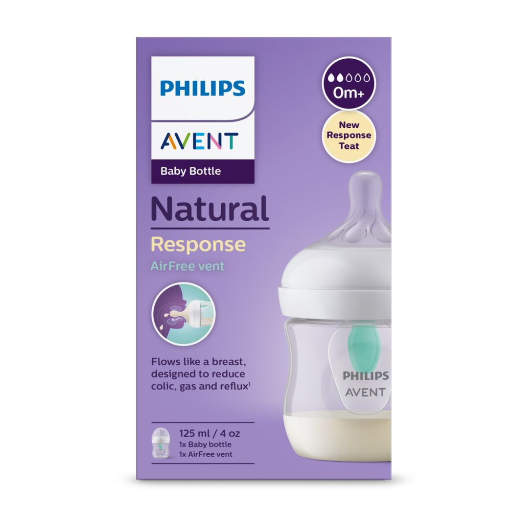 Mamadera Philips Natural Response AirFree Vent 125 mL, , large image number 0