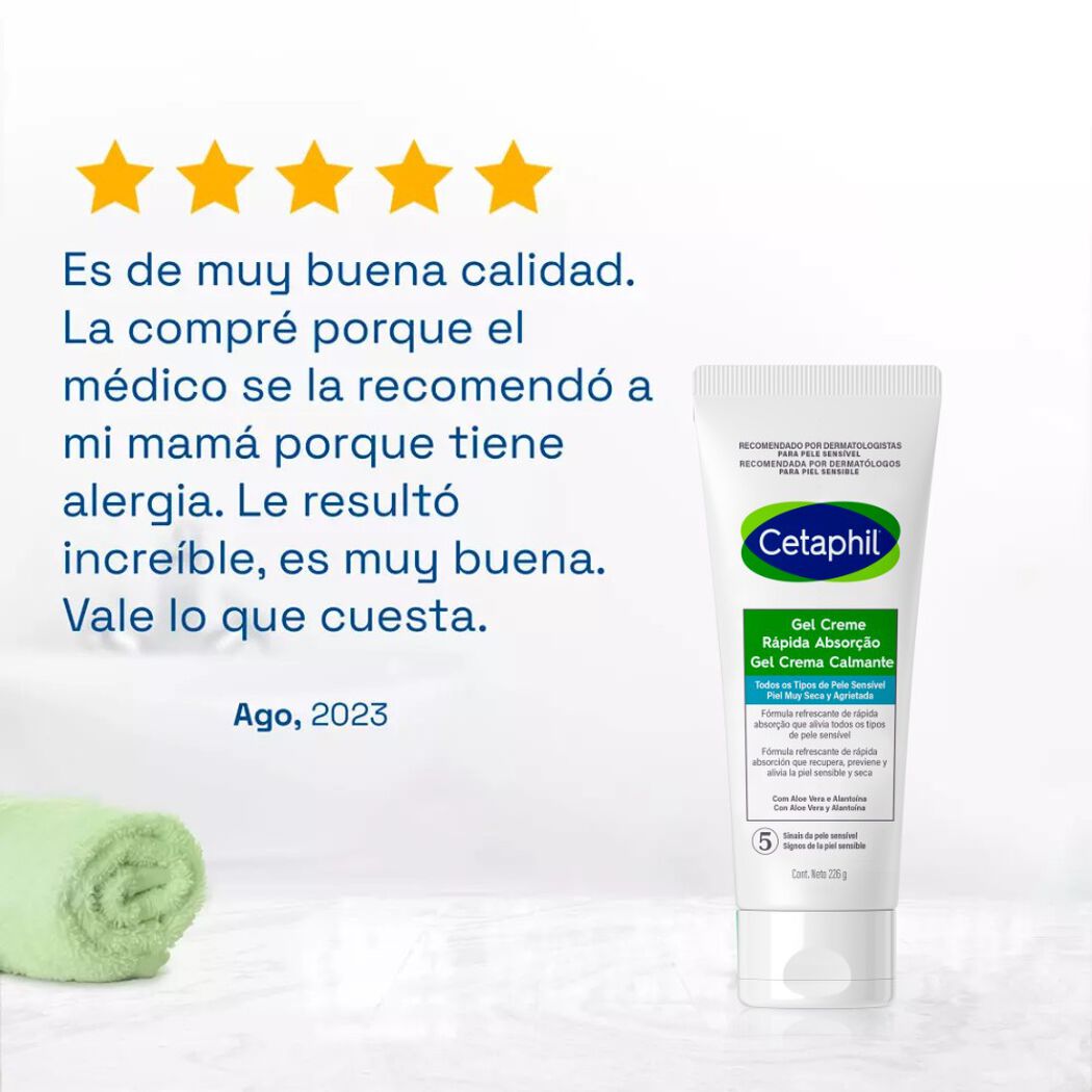 Cetaphil gel crema calmante 226gr, , large image number 1