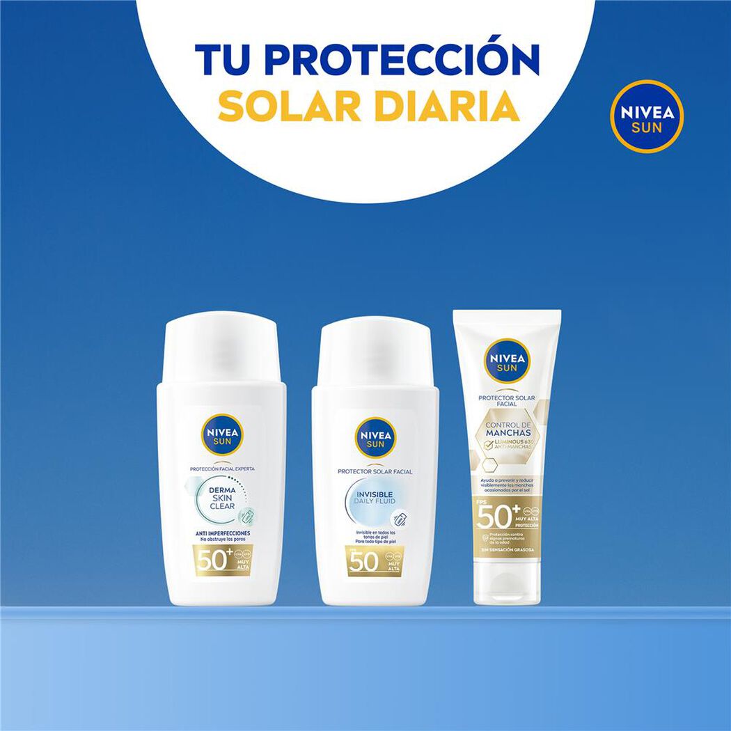 Protector Solar Nivea Facial Sun Invisible Spf50 40 mL, , large image number 3