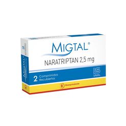 Migtal 2.5 mg x 2 Comprimidos Recubiertos