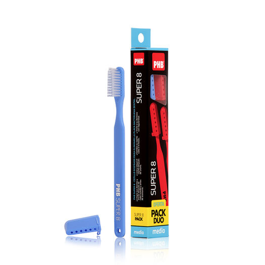 Cepillo de Dientes PHB Super 8 Duo Medio 2 un, , large image number 0