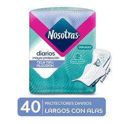 Protector Diario Nosotras Largos con Alas 40 un