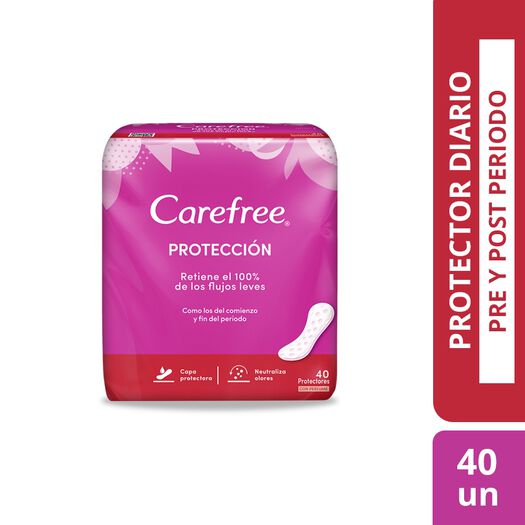 carefree® protección con perfume x 40 un, , large image number 0