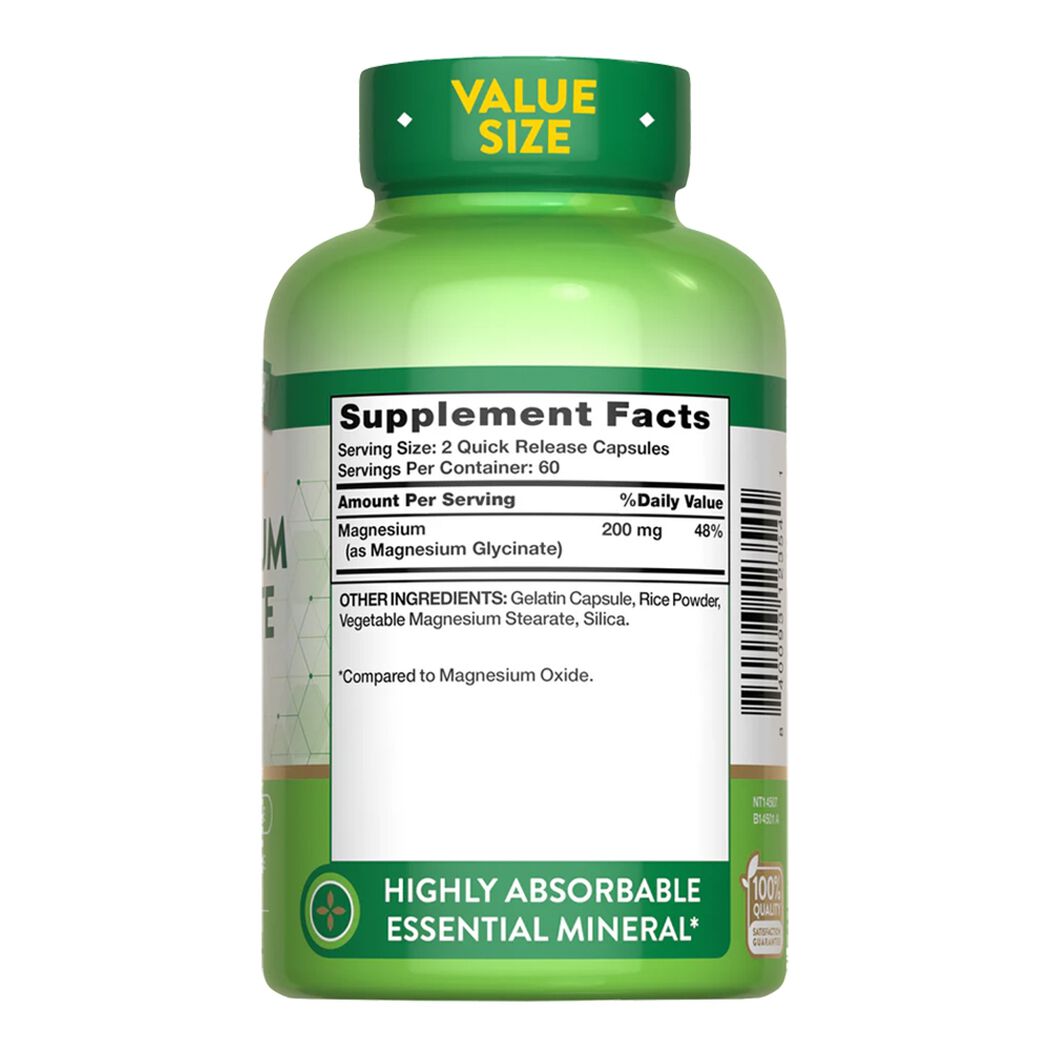 Magnesio Glicinato 200mg 120 C&aacute;psulas, , large image number 2