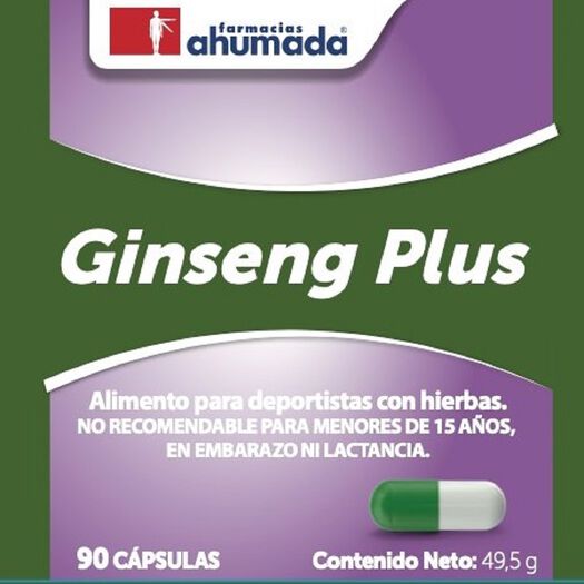 Ginseng Plus 90 Cápsulas, , large image number 0