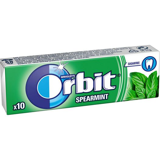 CHICLE ORBIT S/AZ. 10 UNID., SPERMINT, , large image number 0