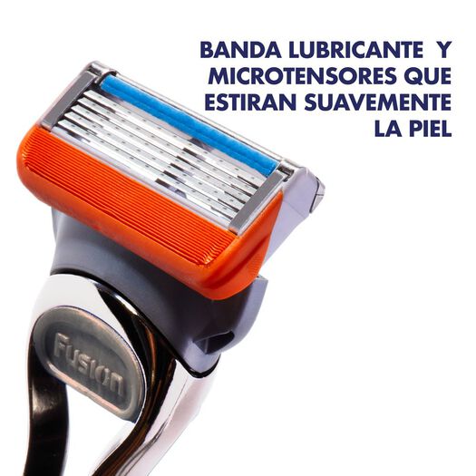 Repuestos Maquina De Afeitar Gillette Fusion5 De 5 Hojas Con Banda Lubricante, 2 Unidades, , large image number 2