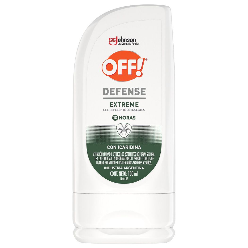 Repelente Off Defense Extreme Gel 100Ml, , large image number 0