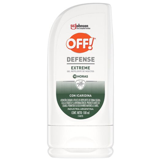 Repelente Off Defense Extreme Gel 100Ml, , large image number 0