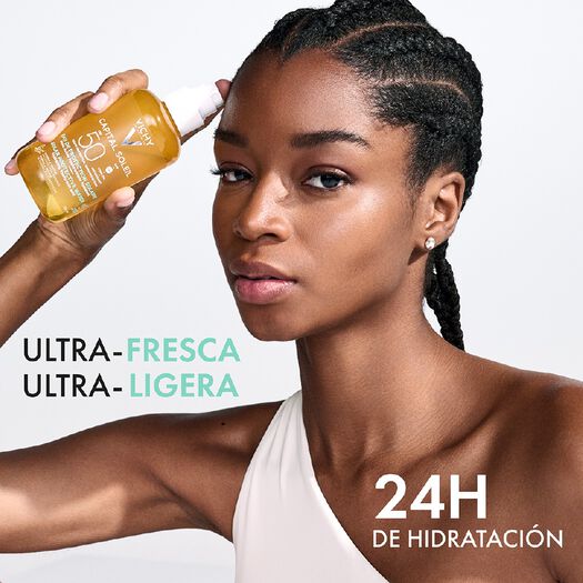 Vichy Agua De Protección Solar Capital Soleil Hidratante FPS 50+ x 200 mL, , large image number 3