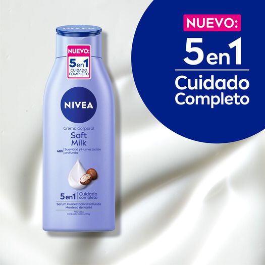 CREMA CORPORAL NIVEA SOFT MILK PIEL SECA 400ML, , large image number 4