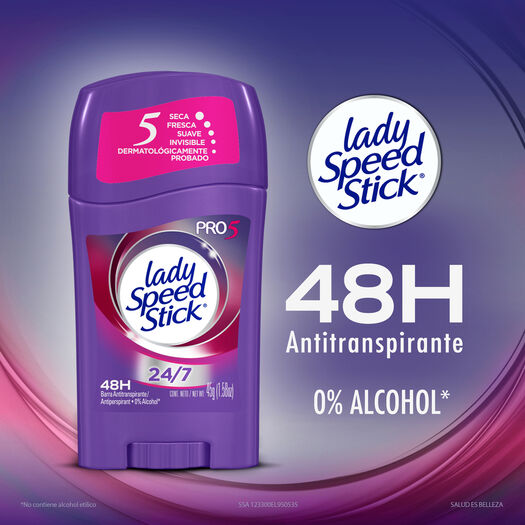 Desodorante en Barra Lady Speed Stick Pro5 24/7 45 G, , large image number 4