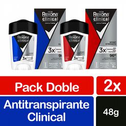 Pack Desodorante 2X Rexona Clinical Men