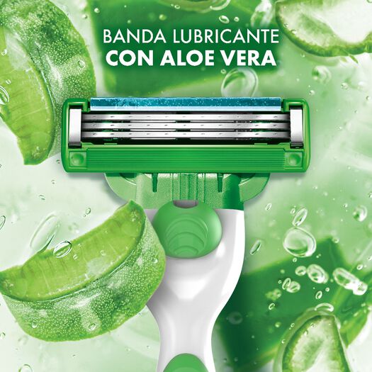 Máquina de Afeitar Gillete Mach 3 Sensitive Aloe Vera 1 un, , large image number 3