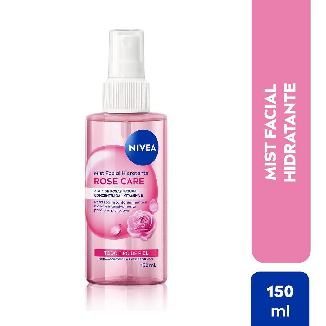 Mist Facial Nivea Rose Care 150 ml, , large image number 0