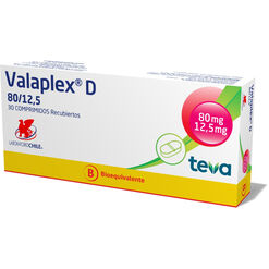 Valaplex D 80 mg/12.5 mg x 30 Comprimidos Recubiertos