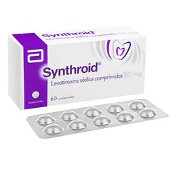 Synthroid 50 mcg Caja 60 Comp.