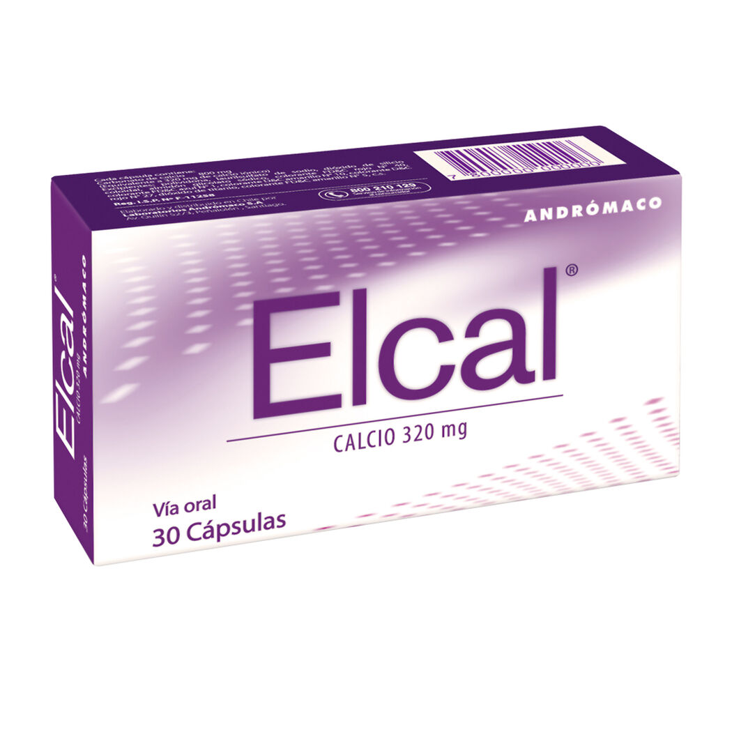Elcal 320mg x 30 Cápsulas, , large image number 0